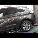 FORD Edge.  Рихтовка крыла.